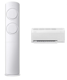 삼성전자 56.9㎡(17.2평) + 18.7㎡(5.7평) AI Q9000 홈멀티형 에어컨 AF60F17D11WRT + 리모컨 세트 방문설치